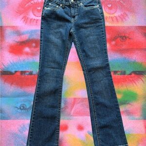 Sinful Dark Blue Flare Jeans